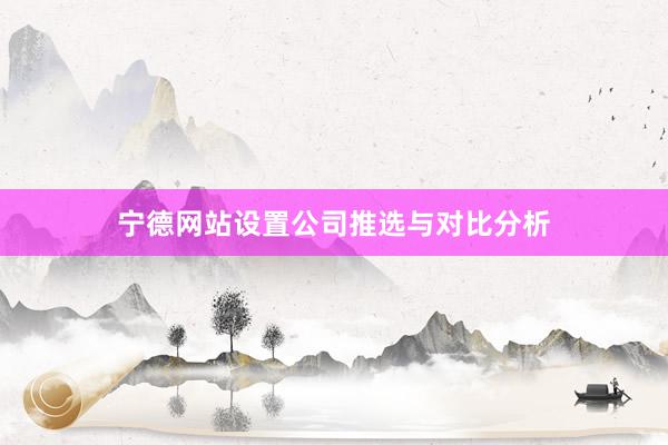 宁德网站设置公司推选与对比分析